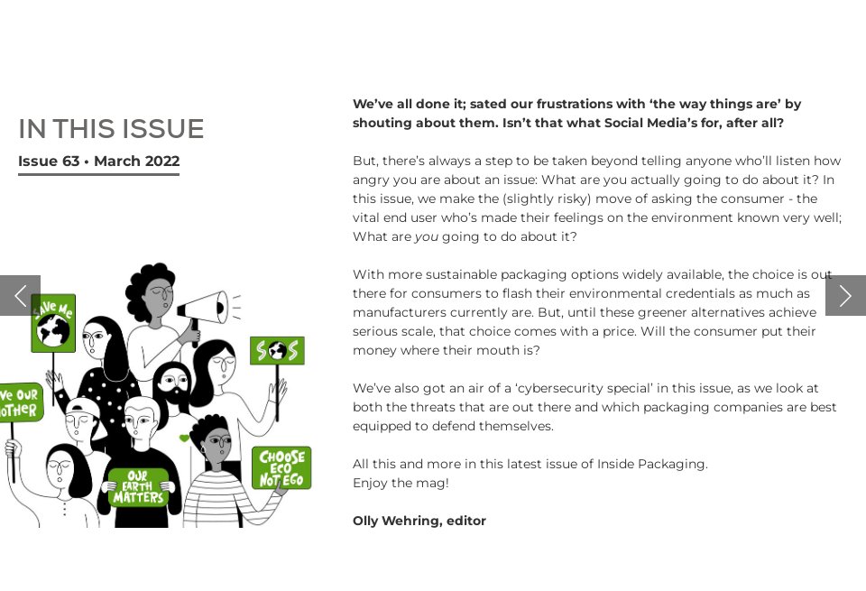 In this issue - Inside Packaging | Issue 63 | March 2022