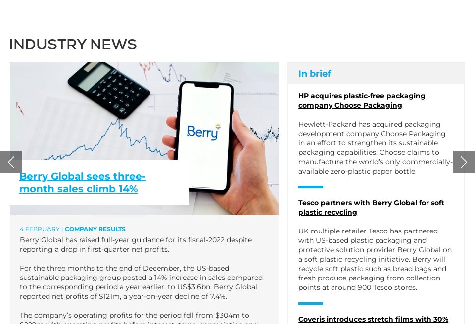 The macroeconomic trends of ESG in packaging - Inside Packaging | Issue ...