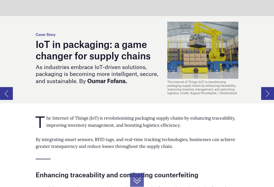 IoT in packaging: a game changer for supply chains - Inside Packaging ...