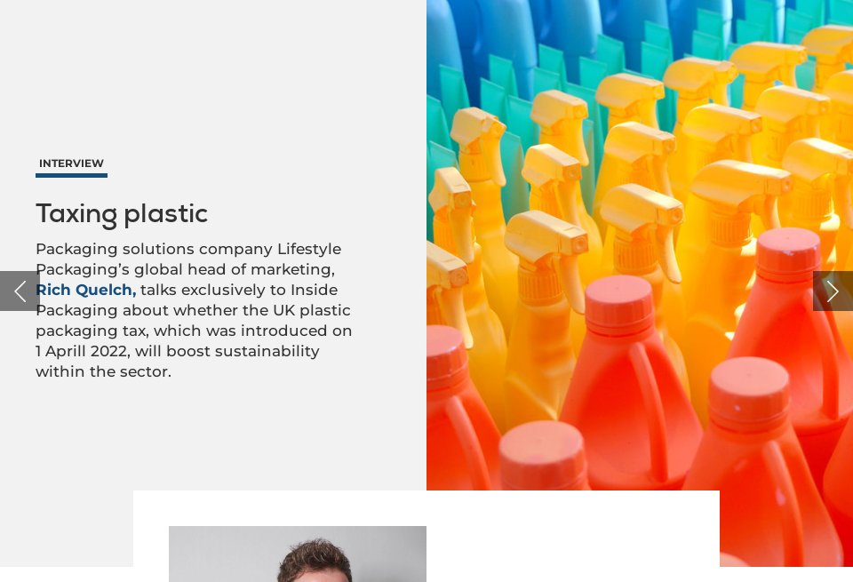 Taxing plastic Inside Packaging Issue 65 September 2022