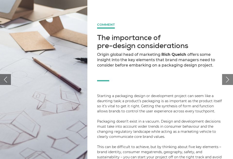 The importance of pre-design considerations - Inside Packaging | Issue ...