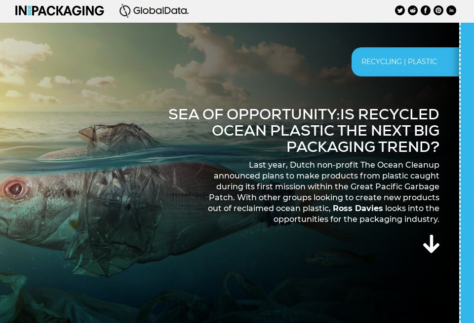 Sea of opportunity: is recycled ocean plastic the next big packaging ...